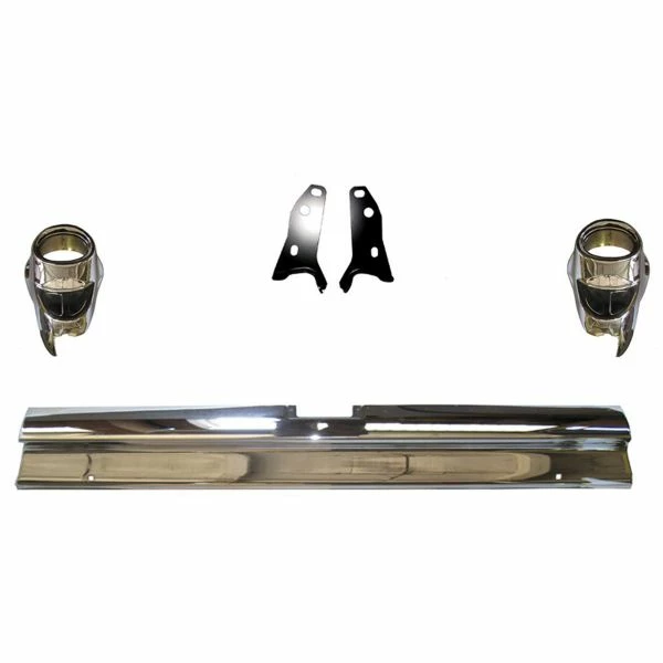 Hot Sale 🥰 Golden Star 1957 Chevy Bel Air-150-210 Rear Bumper And Bumper Ends BU13-57RS 👍 1 Hot Sale 🥰 Golden Star 1957 Chevy Bel Air-150-210 Rear Bumper And Bumper Ends BU13-57RS 👍